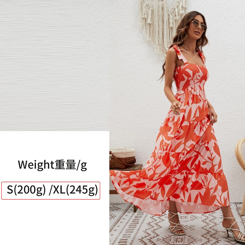 Women's dress - in-house photography - spring versatile european & american style - socialite & spicy girl - tie-up bandeau cami dress