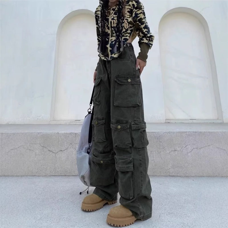 Women casual pant workwear pants women straight-leg
