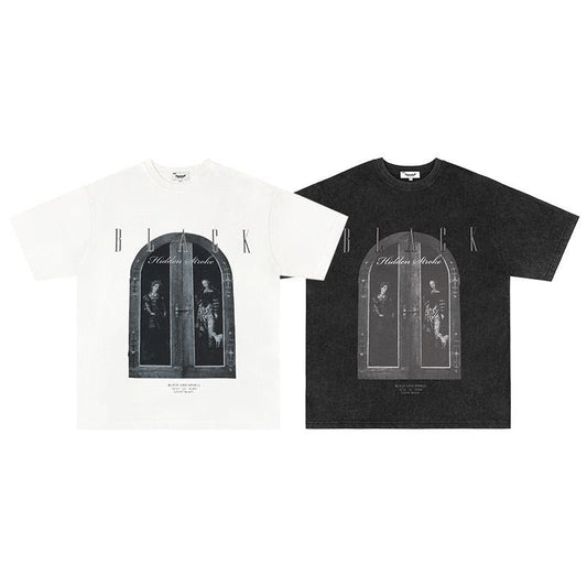 Mens T Shirts Do Old Oversize Short Sleeves
