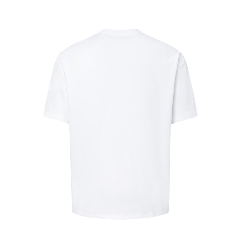 Men's t-shirts: american street style, unisex, high-end, summer abstract letter graphic design, men's loose fit short sleeve tee