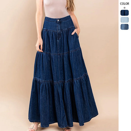 Women dress cross-border fashionsummerins street hot girl low waist distressed holiday style cake easiest for match denim skirt women's clothing