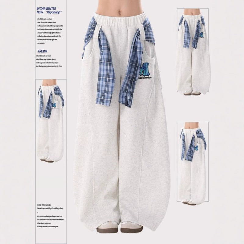 Women casual pants skirt fart curtain