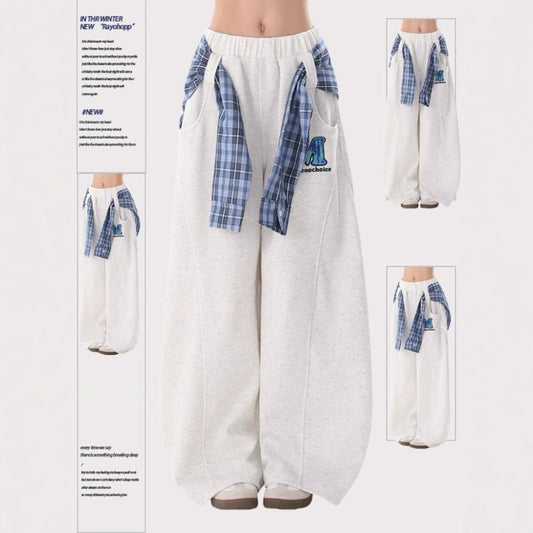 Women casual pants skirt fart curtain