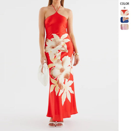 Women's dress - spring/summer cross-border hot seller: amazon & instagram-style, slim-fit printed cami dress for us & european export
