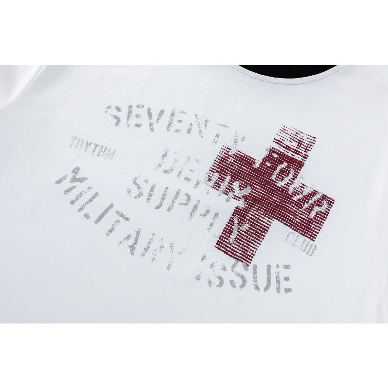 Men t shirts summer color matching