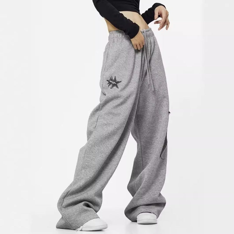 Women casual pants women loose spring summer wide-leg sweatpants