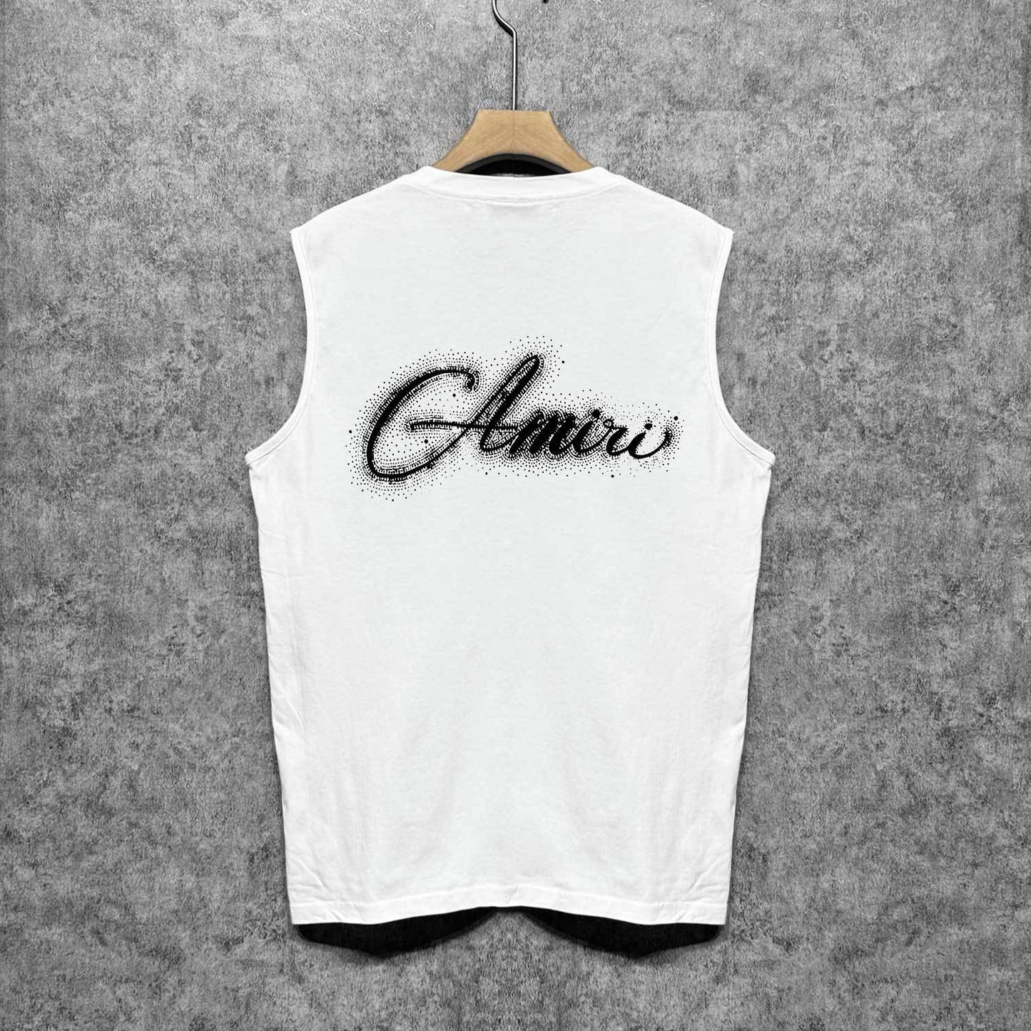 Amiri tank top gypsophila printing