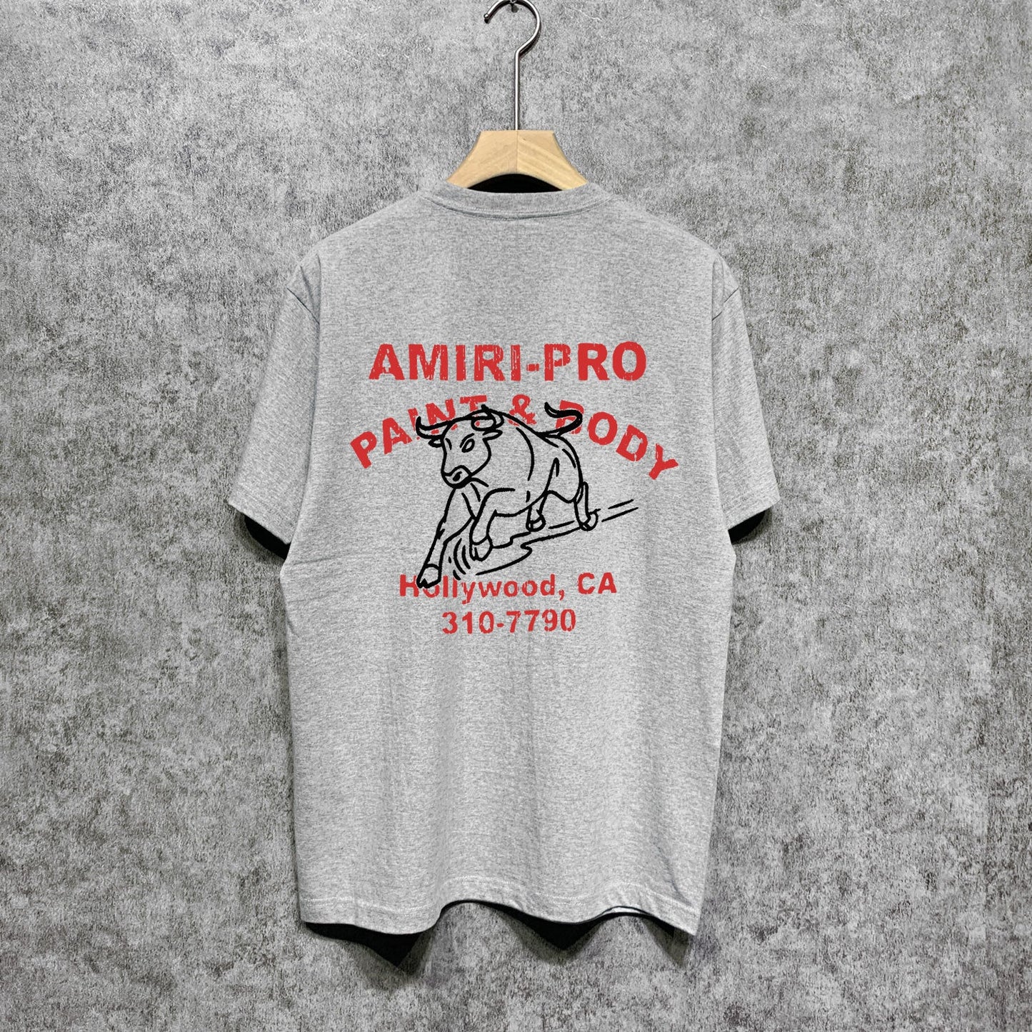 Amiri t shirts bull printing short sleeve