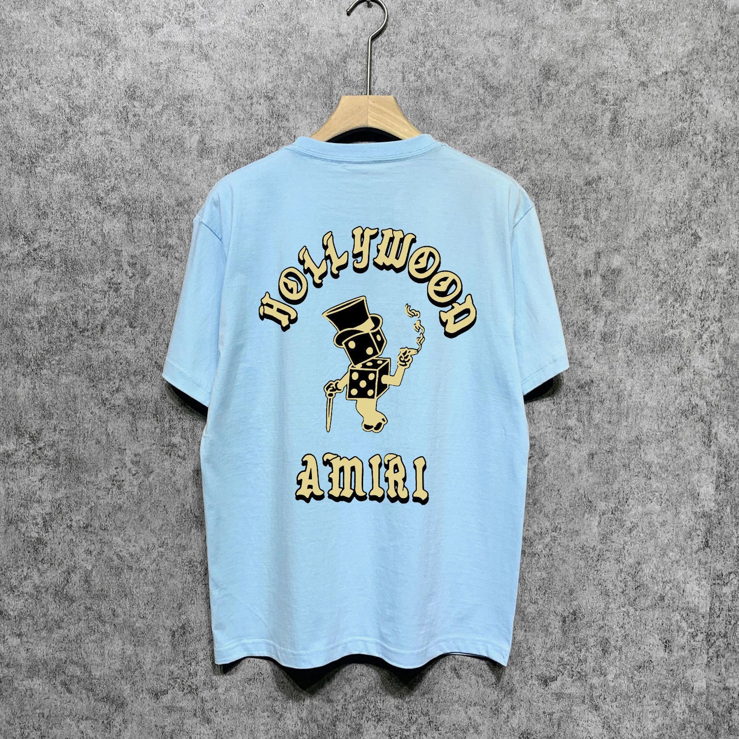 Amiri t shirts dice man printing short sleeves
