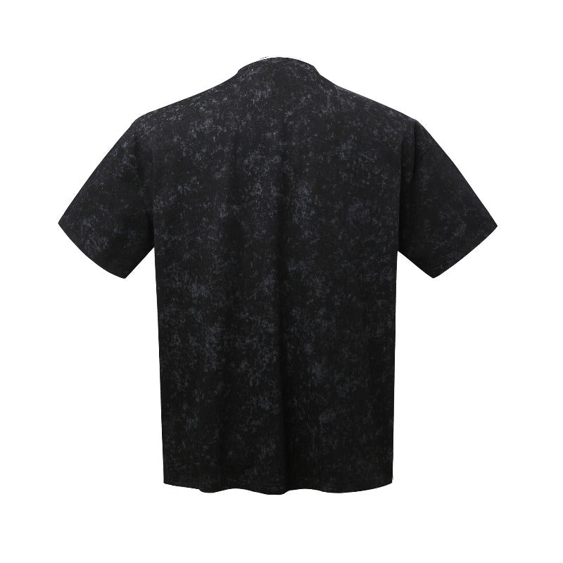 Men t shirts k american street neutral ruby deconstructed classy men's short wide fake two-piece design short-sleeved t-shirt