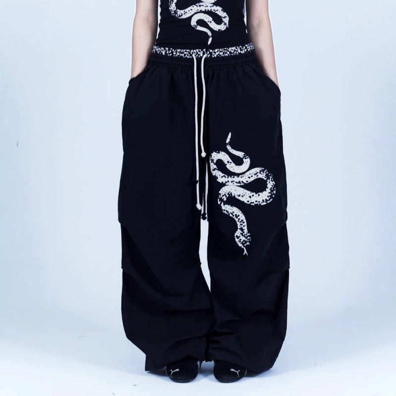 Women casual pants women's summer wide-leg sports trousers