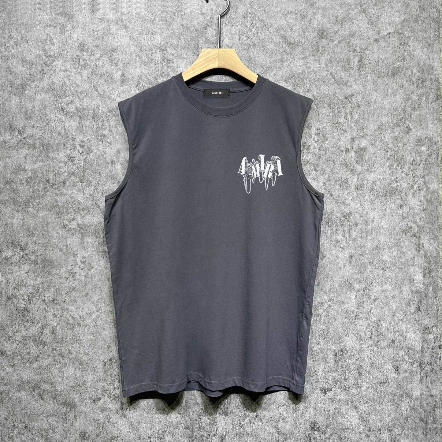 Amiri tank top chain letter printing