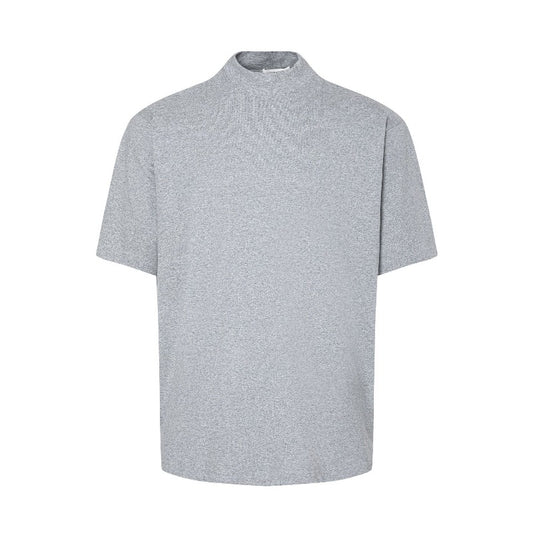 Men's t-shirts: minimalist summer base layer, solid color, premium feel, mandarin collar, new design, men's relaxed fit short sleeve tee