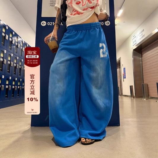 Women casual pant retro women loose
