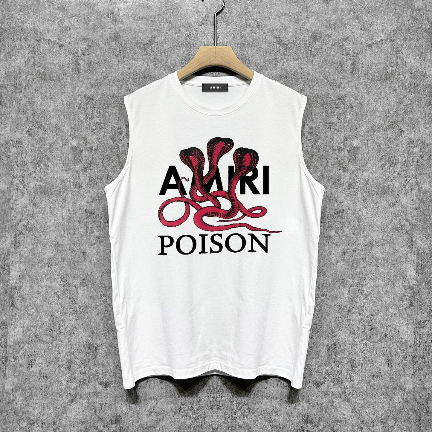 Amiri tank top cobra printing