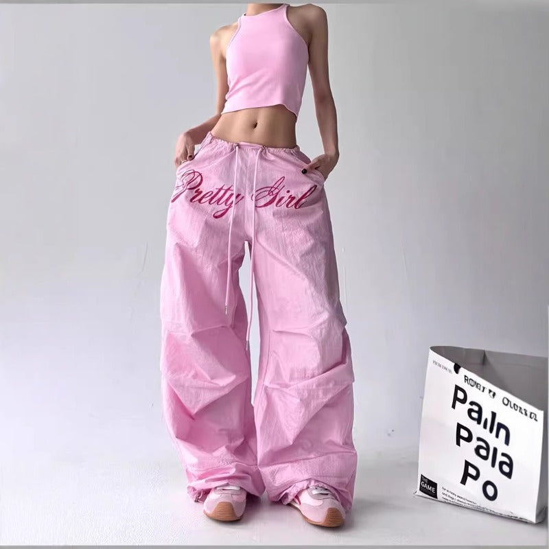 Women casual pants women's summer loose wide-leg pants