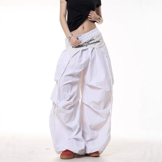 Women casual pant layered straps women summerloose