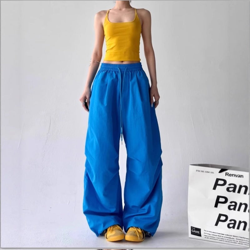 Women casual pants spring and summer hiphop loose retro sweatpants