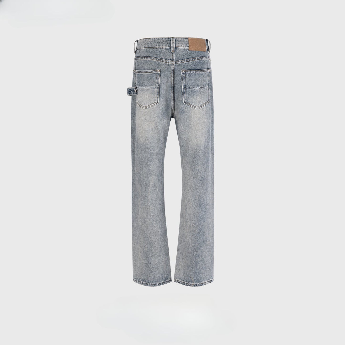 MIJKO Men's Vintage Pants MIJKO Men's Women's Washing Water Old Ripped Jeans