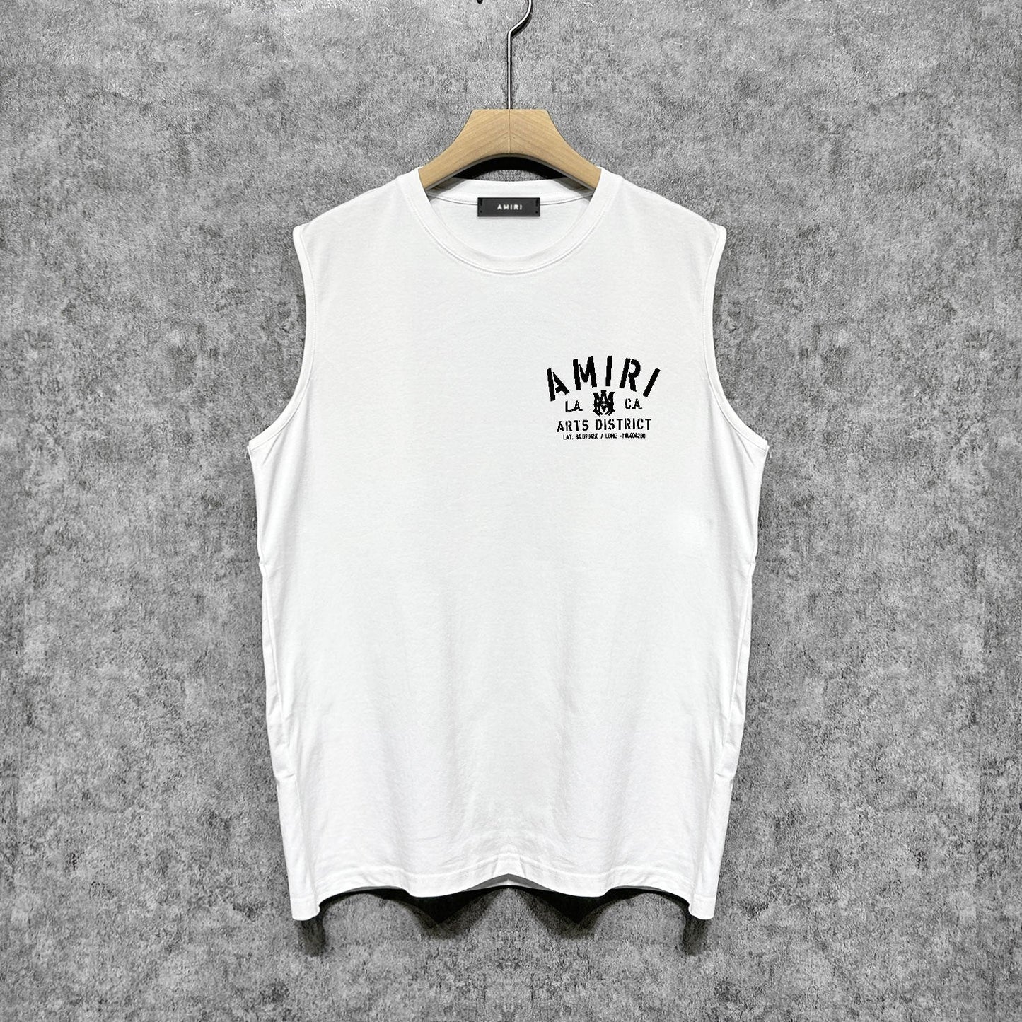 Amiri tank top los angeles california printing