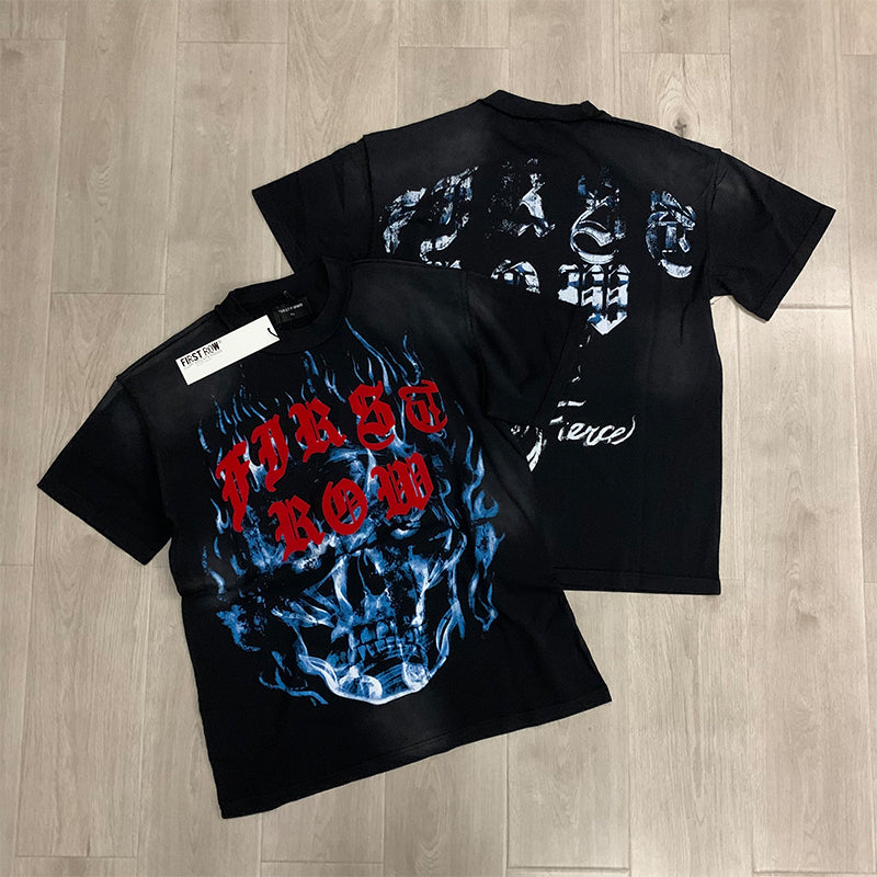 First Row T Shirts wake up and be fierce flame applique teeflame fashionfashionable brand