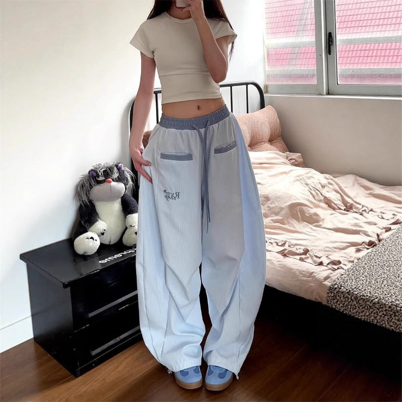 Women casual pants summer loose wide leg pants