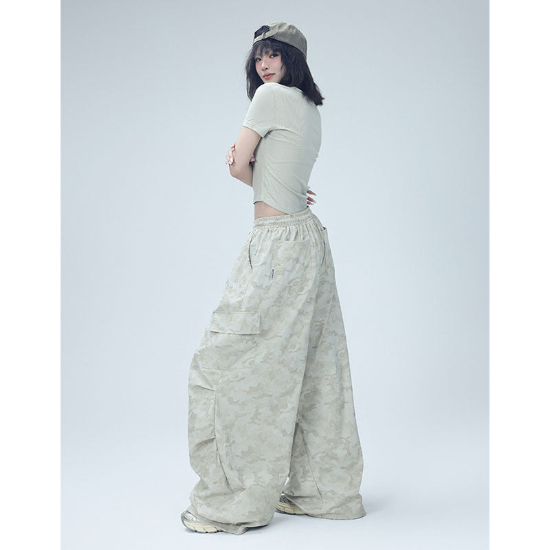 Womens casual pants camouflage trousers summer hip hop jazz overalls