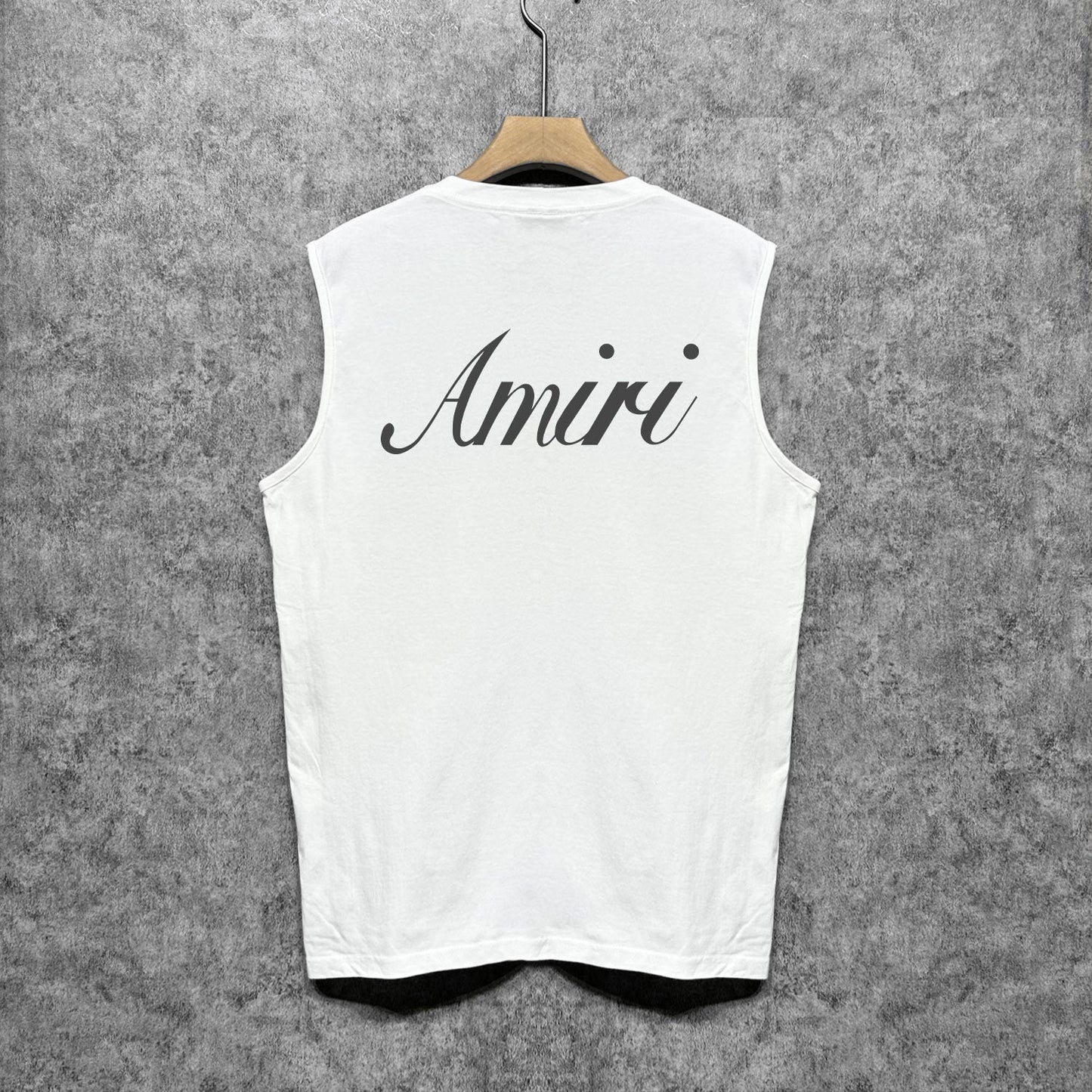 Amiri tank top wing crown printing