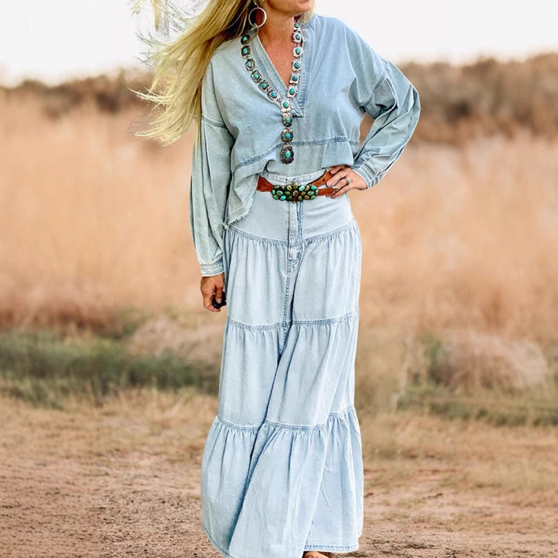 Women dress cross-border fashionsummerins street hot girl low waist distressed holiday style cake easiest for match denim skirt women's clothing