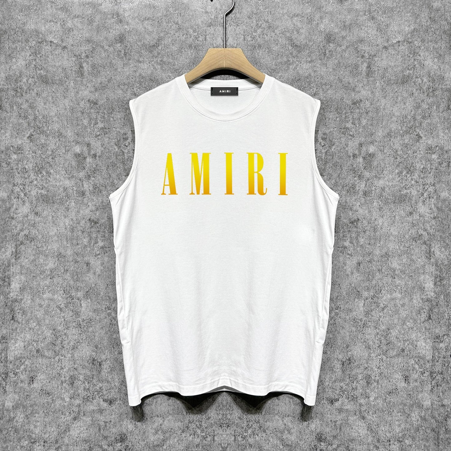 Amiri tank top gradient simple letter printing