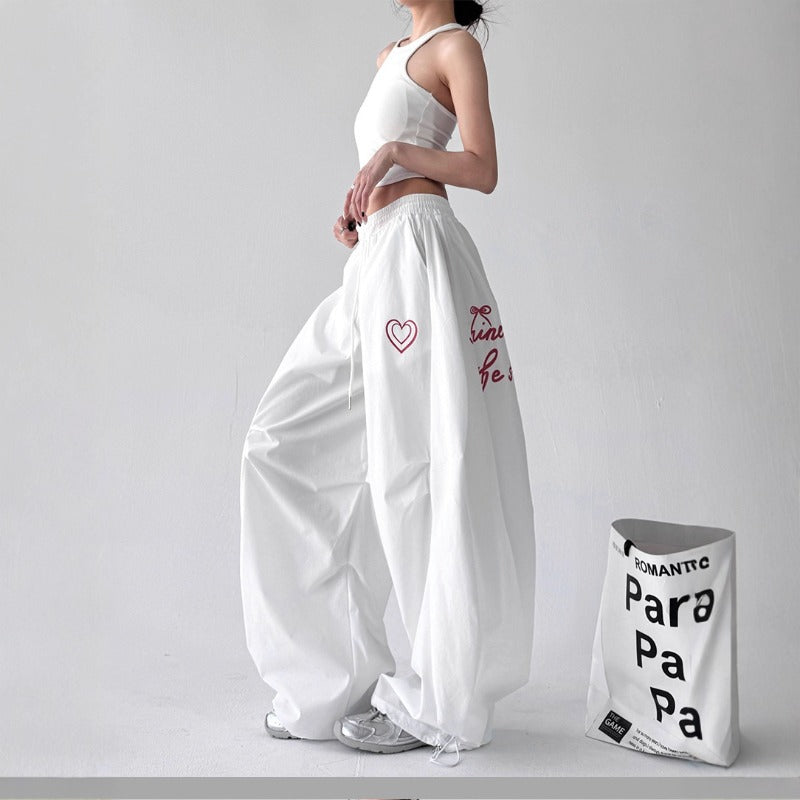 Women casual pants wide leg pants summer hip hop casual pants