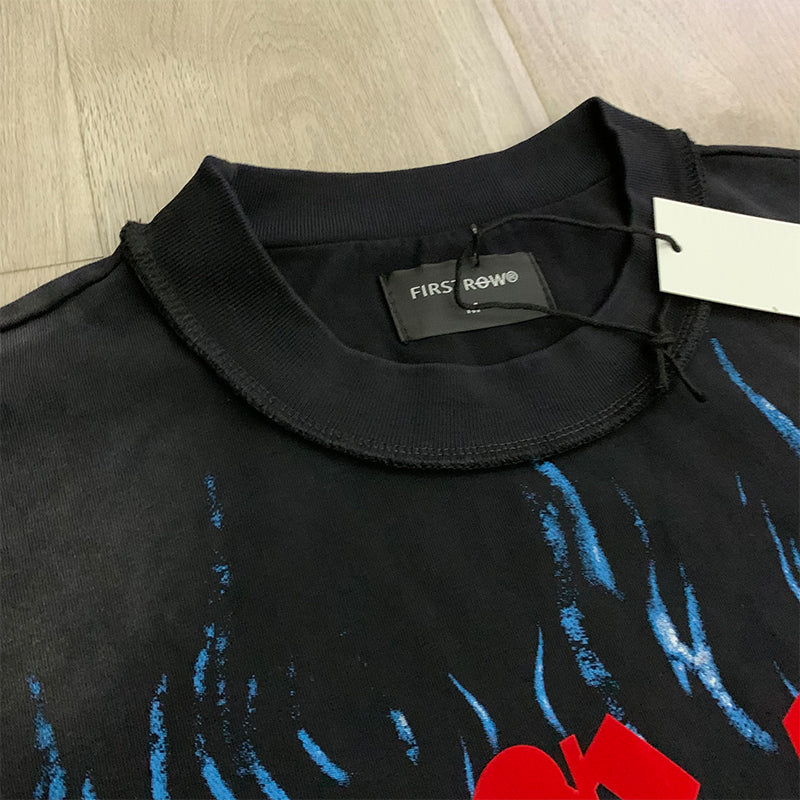First Row T Shirts wake up and be fierce flame applique teeflame fashionfashionable brand