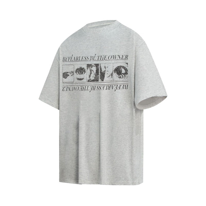 Men's t-shirts: american streetwear vintage washed & distressed design, men's loose fit premium unisex short sleeve tee