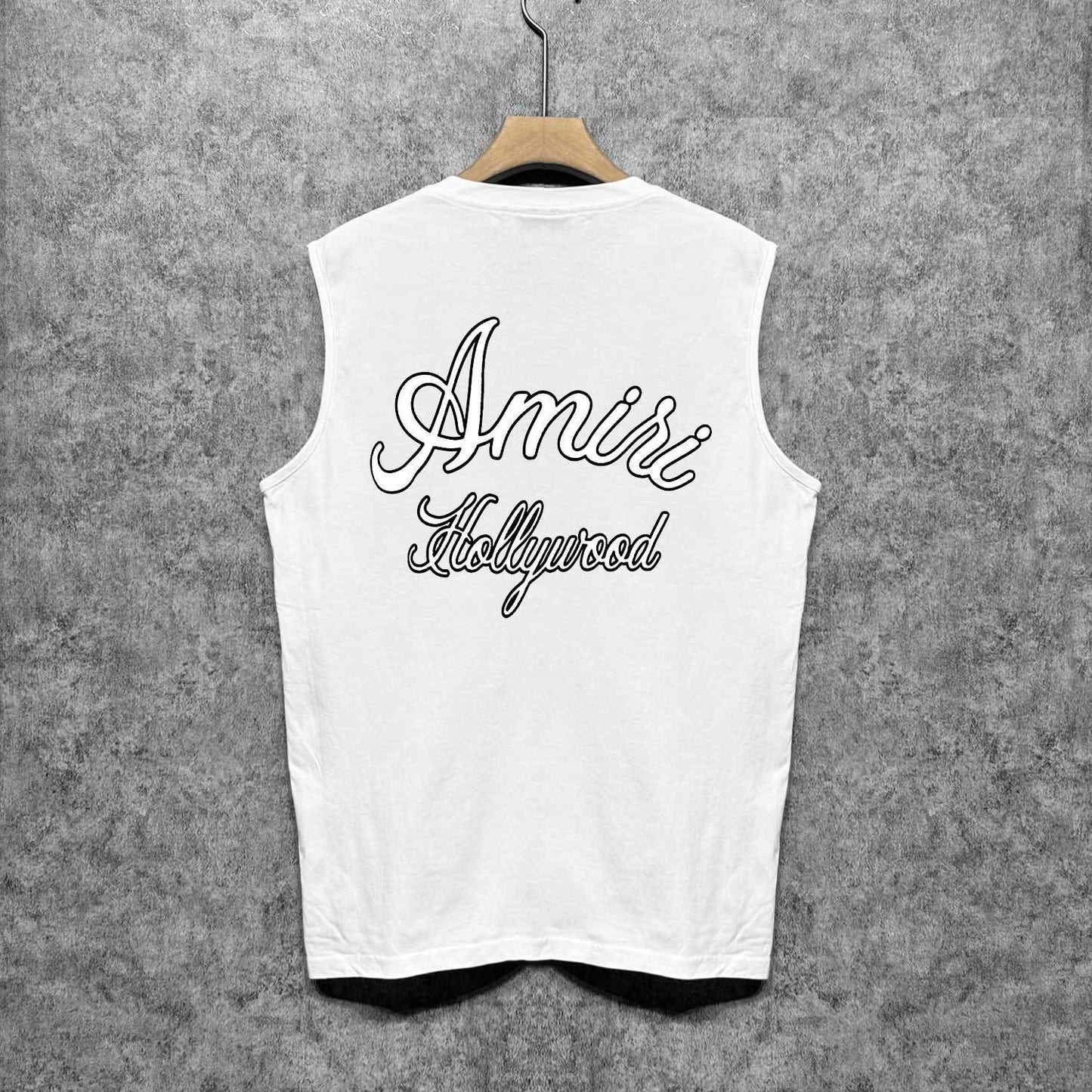Amiri tank top letter padded printing