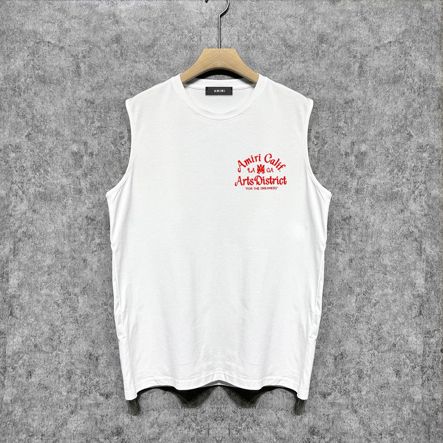 Amiri tank top artistic word printing