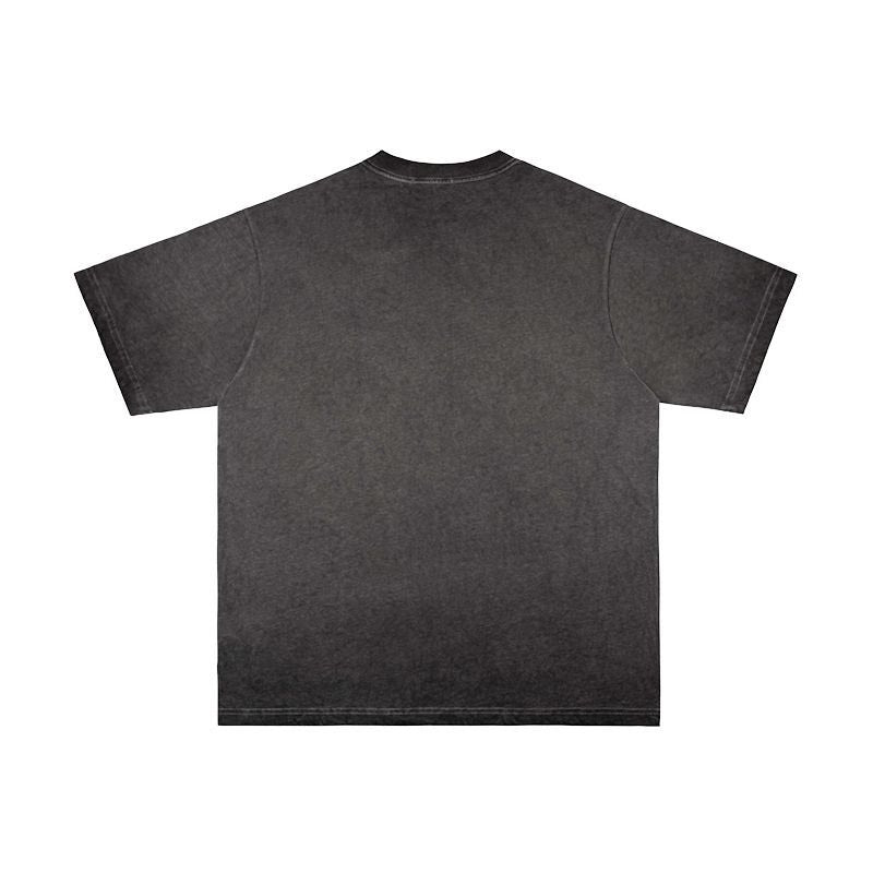 Mens T Shirts Palm Print Old Short Sleeves