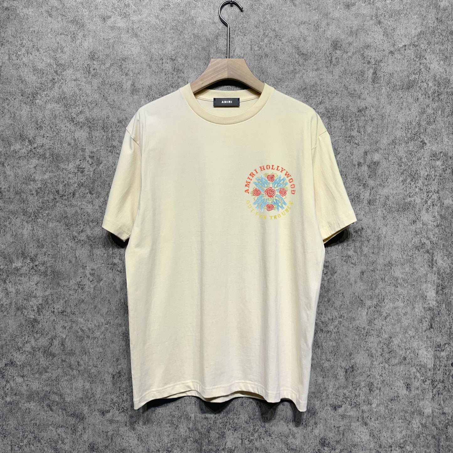 Amiri t shirts floral print short sleeve