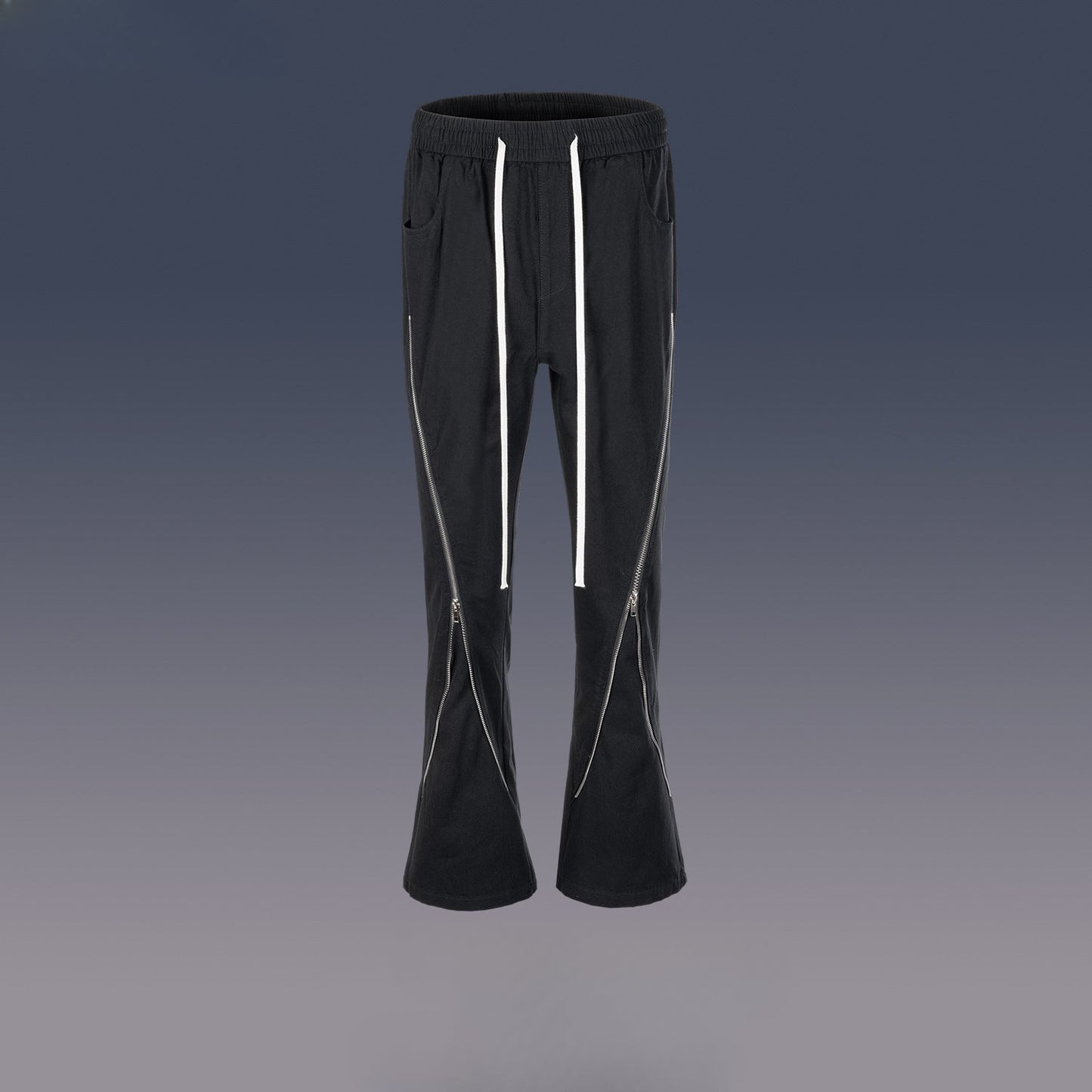 MIJKO Men's Vintage Pants MIJKO Men's Women's Hip Hop High Street Wide Feet Straight Casual Pants