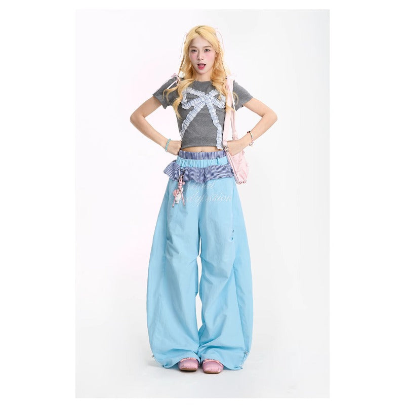 Women casual pants casual pants summer loose scimitar pants hip hop pants
