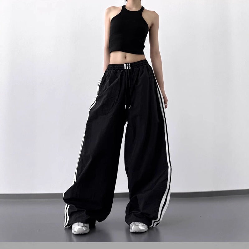 Women casual pants hiphop casual pants summer super loose quick-drying sports overalls