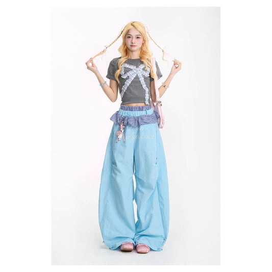 Women casual pants casual pants summer loose scimitar pants hip hop pants
