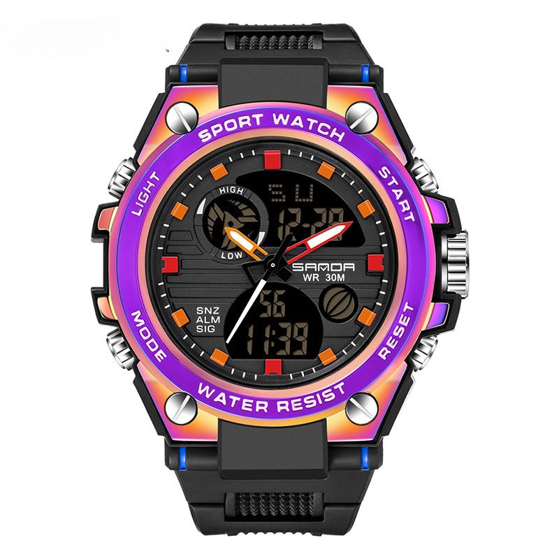 Men's watches colorful multifunctional waterproof luminous