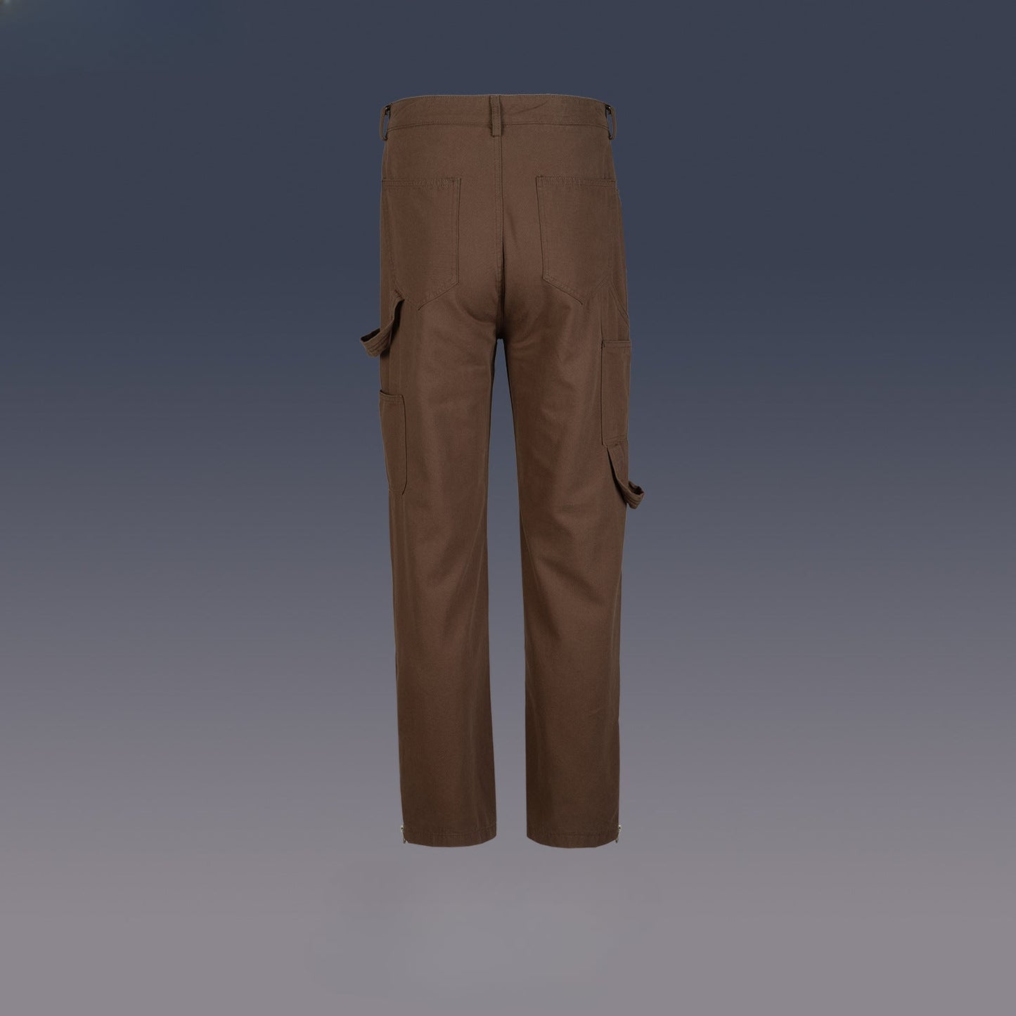 MIJKO Men Vintage Pants MIJKO High Street Zipper Pants Straight Pants Casual Pants