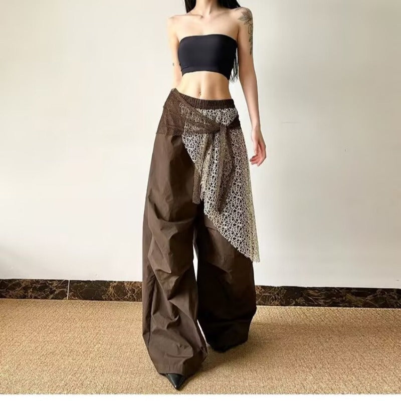Women casual pants retro women loose pants