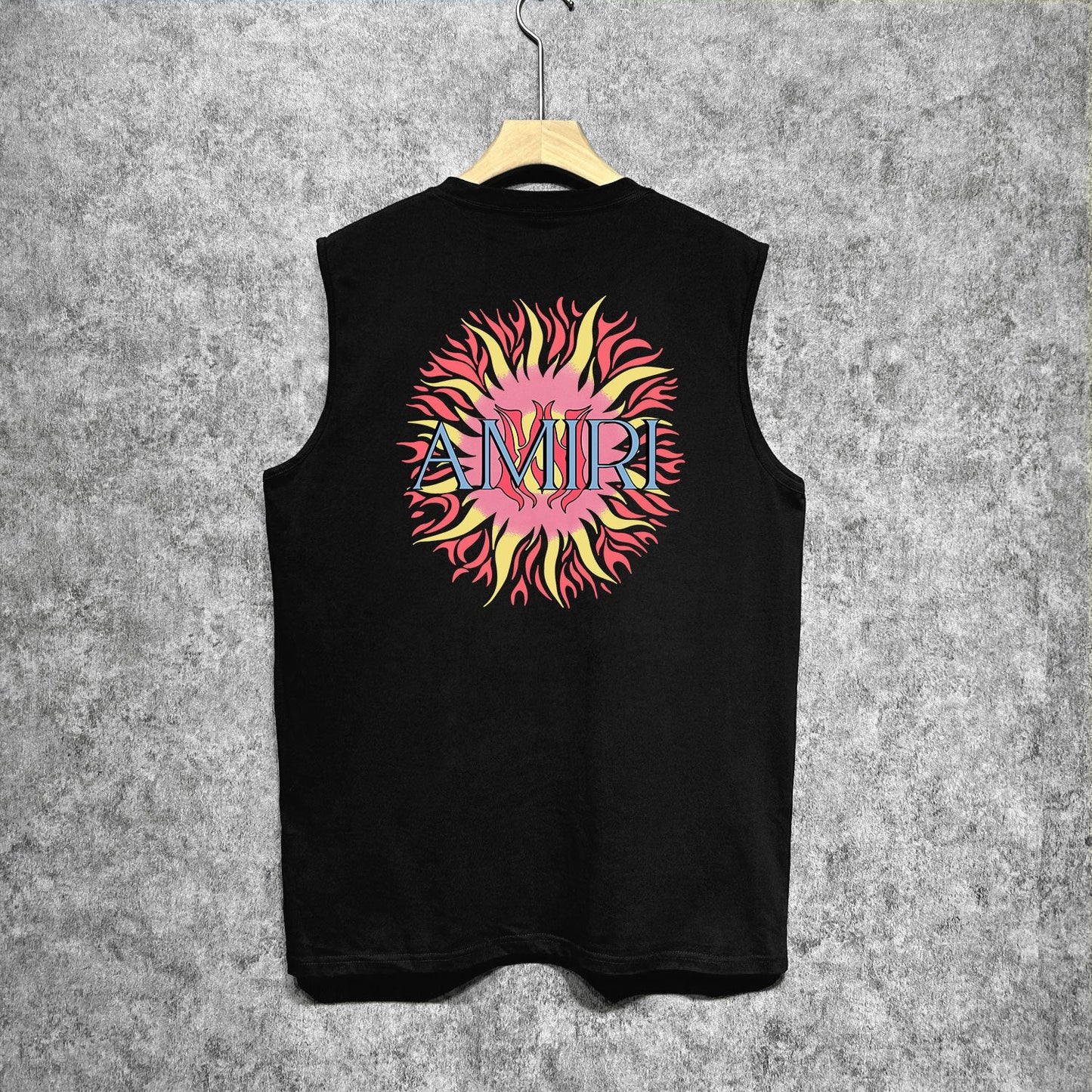 Amiri tank top colorful sun print