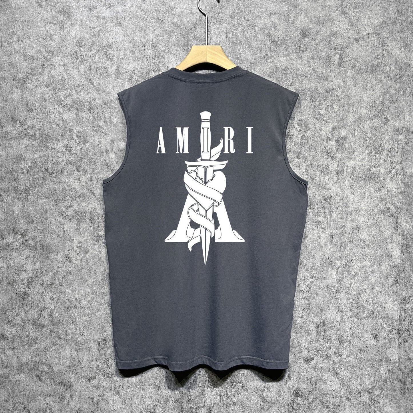 Amiri tank top sword printing