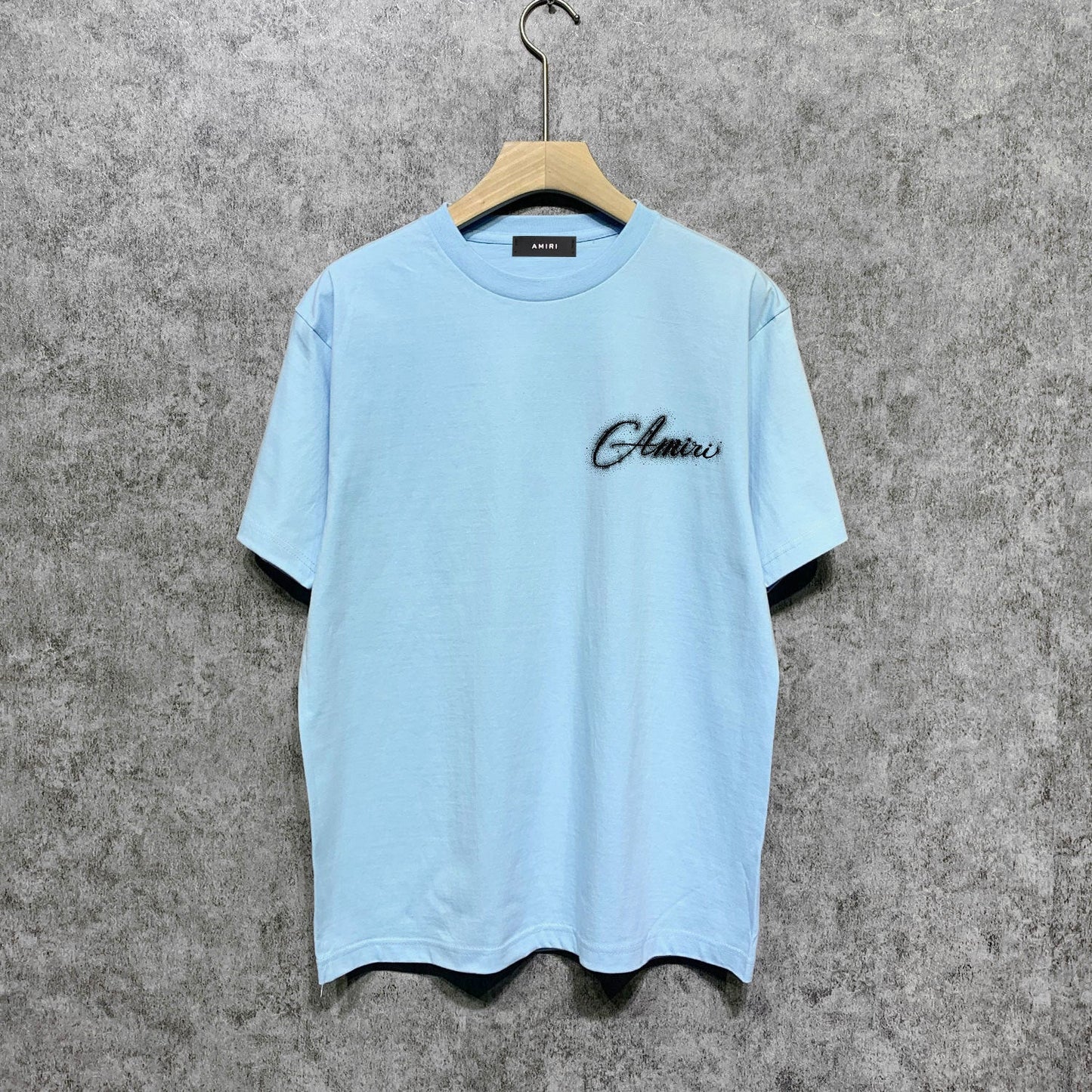 Amiri t shirts gypsophila printing short sleeve