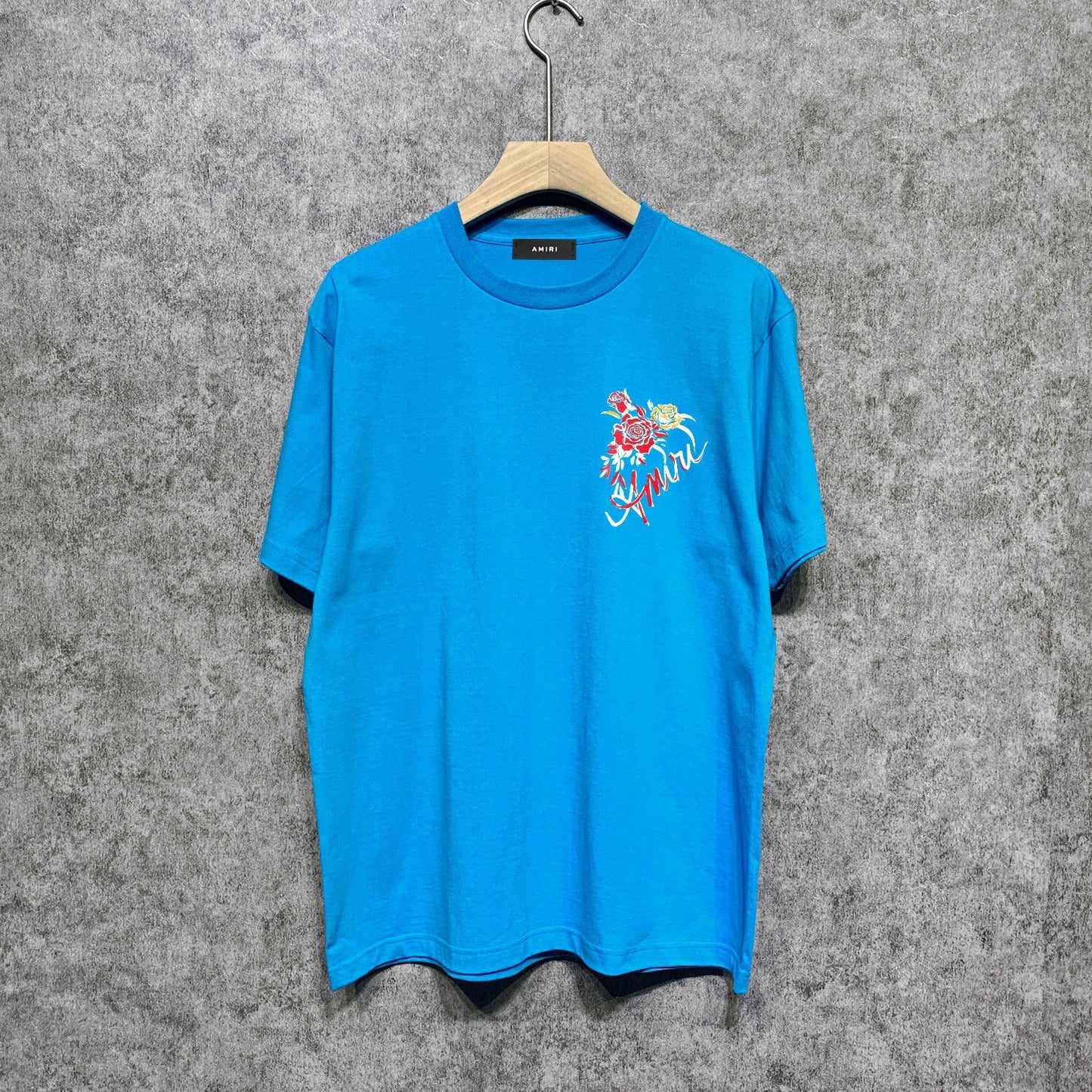 Amiri t shirts flower printing short sleeve