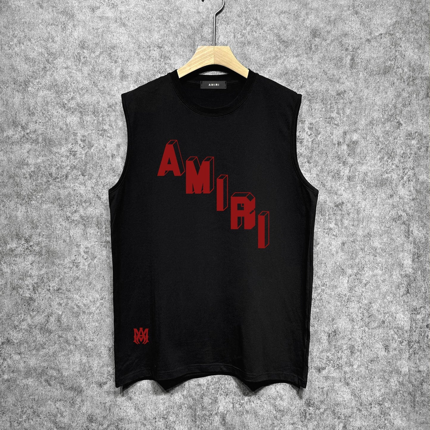 Amiri tank top stereoletter digital printing