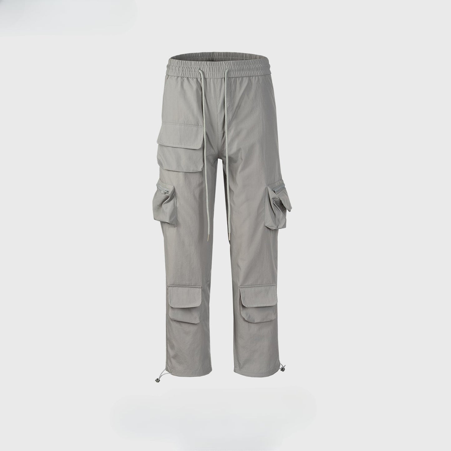 MIJKO Men's Vintage Pants MIJKO trousers men's and women's drawstring trousers slim-fitting casual overalls